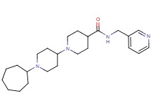 1'-cycloheptyl-N-(3-pyridinylmethyl)-1,4'-bipiperidine-4-carboxamide