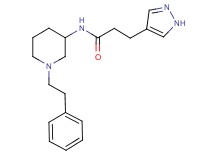N-[1-(2-phenylethyl)-3-piperidinyl]-3-(1H-pyrazol-4-yl)propanamide