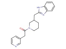 2-{[1-(3-pyridinylacetyl)-3-piperidinyl]methyl}-1H-benzimidazole