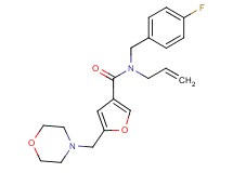 N-allyl-N-(4-fluorobenzyl)-5-(morpholin-4-ylmethyl)-3-furamide