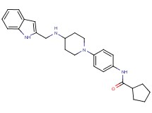 N-(4-{4-[(1H-indol-2-ylmethyl)amino]-1-piperidinyl}phenyl)cyclopentanecarboxamide