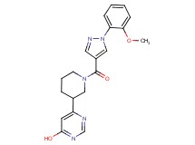 6-(1-{[1-(2-methoxyphenyl)-1H-pyrazol-4-yl]carbonyl}piperidin-3-yl)pyrimidin-4-ol