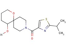 9-[(2-isopropyl-1,3-thiazol-4-yl)carbonyl]-1-oxa-9-azaspiro[5.5]undecan-5-ol
