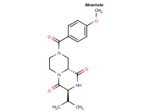 (3S,9aR)-3-isopropyl-8-(4-methoxybenzoyl)tetrahydro-2H-pyrazino[1,2-a]pyrazine-1,4(3H,6H)-dione