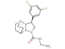 (2R*,3S*,6R*)-3-(3,5-difluorophenyl)-N-ethyl-1,5-diazatricyclo[5.2.2.0~2,6~]undecane-5-carboxamide