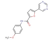N-(4-methoxyphenyl)-5-pyrimidin-5-yl-2-furamide