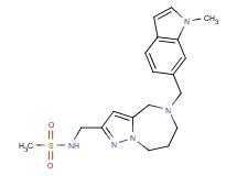 N-({5-[(1-methyl-1H-indol-6-yl)methyl]-5,6,7,8-tetrahydro-4H-pyrazolo[1,5-a][1,4]diazepin-2-yl}methyl)methanesulfonamide