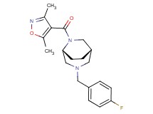 (1S*,5R*)-6-[(3,5-dimethyl-4-isoxazolyl)carbonyl]-3-(4-fluorobenzyl)-3,6-diazabicyclo[3.2.2]nonane