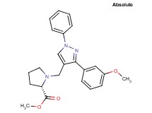 methyl 1-{[3-(3-methoxyphenyl)-1-phenyl-1H-pyrazol-4-yl]methyl}-L-prolinate