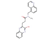 3-(3-hydroxy-2-quinoxalinyl)-N-methyl-N-(5-quinolinylmethyl)propanamide