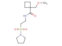 1-(methoxymethyl)-N-[2-(pyrrolidin-1-ylsulfonyl)ethyl]cyclobutanecarboxamide