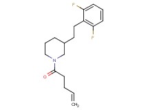 3-[2-(2,6-difluorophenyl)ethyl]-1-(4-pentenoyl)piperidine