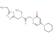 N-ethyl-N-[(5-ethyl-1,3,4-oxadiazol-2-yl)methyl]-2-(6-oxo-4-piperidin-1-ylpyridazin-1(6H)-yl)acetamide