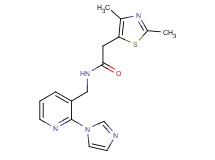 2-(2,4-dimethyl-1,3-thiazol-5-yl)-N-{[2-(1H-imidazol-1-yl)pyridin-3-yl]methyl}acetamide