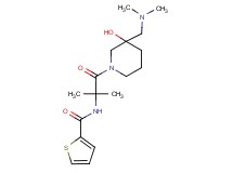 N-(2-{3-[(dimethylamino)methyl]-3-hydroxy-1-piperidinyl}-1,1-dimethyl-2-oxoethyl)-2-thiophenecarboxamide