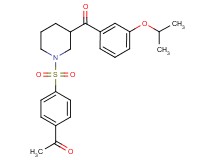 1-(4-{[3-(3-isopropoxybenzoyl)-1-piperidinyl]sulfonyl}phenyl)ethanone