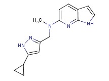 N-[(5-cyclopropyl-1H-pyrazol-3-yl)methyl]-N-methyl-1H-pyrrolo[2,3-b]pyridin-6-amine