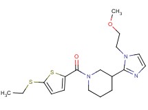 1-{[5-(ethylthio)-2-thienyl]carbonyl}-3-[1-(2-methoxyethyl)-1H-imidazol-2-yl]piperidine