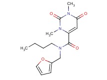 N-butyl-N-(2-furylmethyl)-1,3-dimethyl-2,6-dioxo-1,2,3,6-tetrahydropyrimidine-4-carboxamide