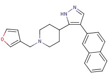 1-(3-furylmethyl)-4-[4-(2-naphthyl)-1H-pyrazol-5-yl]piperidine