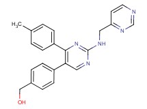(4-{4-(4-methylphenyl)-2-[(pyrimidin-4-ylmethyl)amino]pyrimidin-5-yl}phenyl)methanol