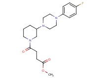 methyl 4-{3-[4-(4-fluorophenyl)-1-piperazinyl]-1-piperidinyl}-4-oxobutanoate