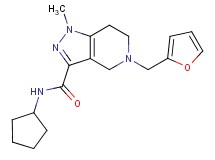 N-cyclopentyl-5-(2-furylmethyl)-1-methyl-4,5,6,7-tetrahydro-1H-pyrazolo[4,3-c]pyridine-3-carboxamide