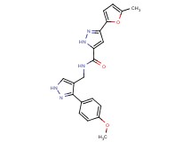N-{[3-(4-methoxyphenyl)-1H-pyrazol-4-yl]methyl}-3-(5-methyl-2-furyl)-1H-pyrazole-5-carboxamide