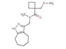 N-(1,4,5,6,7,8-hexahydrocyclohepta[c]pyrazol-3-ylmethyl)-1-(methoxymethyl)-N-methylcyclobutanecarboxamide