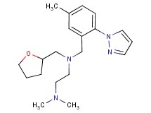 N,N-dimethyl-N'-[5-methyl-2-(1H-pyrazol-1-yl)benzyl]-N'-(tetrahydrofuran-2-ylmethyl)ethane-1,2-diamine