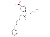 1-(2-methoxyethyl)-2-oxo-3-(4-phenoxybutyl)-2,3-dihydro-1H-benzimidazole-5-carboxylic acid