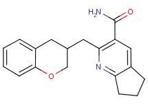 2-(3,4-dihydro-2H-chromen-3-ylmethyl)-6,7-dihydro-5H-cyclopenta[b]pyridine-3-carboxamide