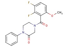 4-(2,3-difluoro-6-methoxybenzoyl)-1-phenyl-2-piperazinone