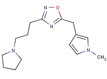 5-[(1-methyl-1H-pyrrol-3-yl)methyl]-3-[3-(1-pyrrolidinyl)propyl]-1,2,4-oxadiazole
