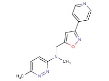 N,6-dimethyl-N-{[3-(4-pyridinyl)-5-isoxazolyl]methyl}-3-pyridazinamine