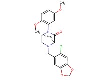 (1S*,4S*)-5-[(6-chloro-1,3-benzodioxol-5-yl)methyl]-2-(2,5-dimethoxyphenyl)-2,5-diazabicyclo[2.2.1]heptan-3-one