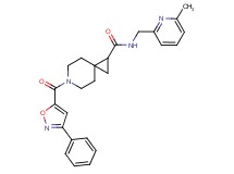 N-[(6-methyl-2-pyridinyl)methyl]-6-[(3-phenyl-5-isoxazolyl)carbonyl]-6-azaspiro[2.5]octane-1-carboxamide