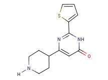 6-piperidin-4-yl-2-(2-thienyl)pyrimidin-4(3H)-one