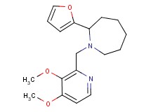 1-[(3,4-dimethoxy-2-pyridinyl)methyl]-2-(2-furyl)azepane