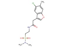 2-(5-chloro-6-methyl-1-benzofuran-3-yl)-N-{2-[(dimethylamino)sulfonyl]ethyl}acetamide