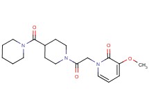 3-methoxy-1-{2-oxo-2-[4-(piperidin-1-ylcarbonyl)piperidin-1-yl]ethyl}pyridin-2(1H)-one