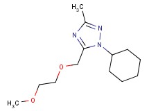 1-cyclohexyl-5-[(2-methoxyethoxy)methyl]-3-methyl-1H-1,2,4-triazole