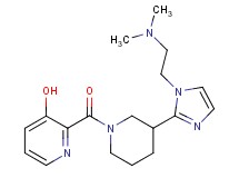 2-[(3-{1-[2-(dimethylamino)ethyl]-1H-imidazol-2-yl}-1-piperidinyl)carbonyl]-3-pyridinol