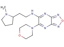 N-[2-(1-methyl-2-pyrrolidinyl)ethyl]-6-(4-morpholinyl)[1,2,5]oxadiazolo[3,4-b]pyrazin-5-amine