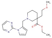 ethyl 3-(2-methoxyethyl)-1-{[1-(2-pyrimidinyl)-1H-pyrrol-2-yl]methyl}-3-piperidinecarboxylate