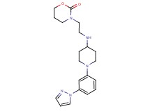3-[2-({1-[3-(1H-pyrazol-1-yl)phenyl]-4-piperidinyl}amino)ethyl]-1,3-oxazinan-2-one