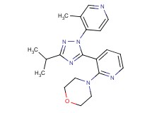 4-{3-[3-isopropyl-1-(3-methylpyridin-4-yl)-1H-1,2,4-triazol-5-yl]pyridin-2-yl}morpholine
