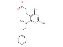 3-{2-amino-4-methyl-6-[methyl(2-pyridin-4-ylethyl)amino]pyrimidin-5-yl}propanoic acid