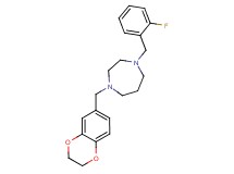 1-(2,3-dihydro-1,4-benzodioxin-6-ylmethyl)-4-(2-fluorobenzyl)-1,4-diazepane