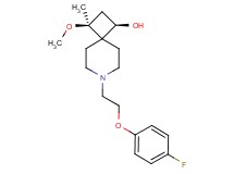 (1R*,3S*)-7-[2-(4-fluorophenoxy)ethyl]-3-methoxy-3-methyl-7-azaspiro[3.5]nonan-1-ol